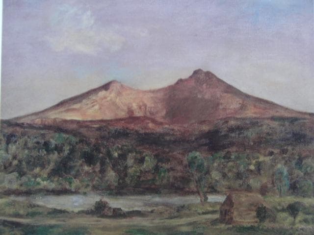 吉井忠、【裏磐梯】、希少な大判画集より、新品高級額・額装付