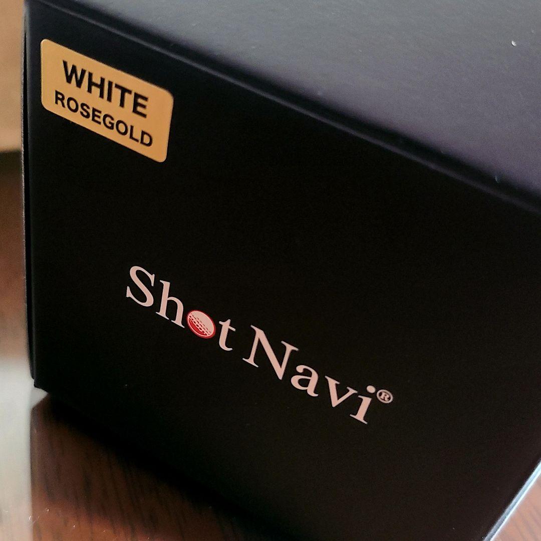新品未使用◆テクタイト ショットナビ クレスト ホワイト×ローズゴールド