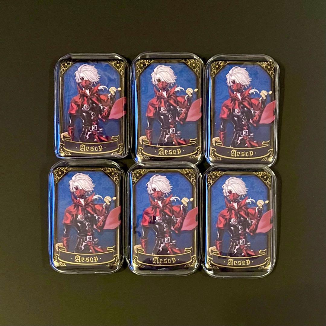 第五人格 スクエア缶バッジ 古城シリーズ 納棺師　6点セット