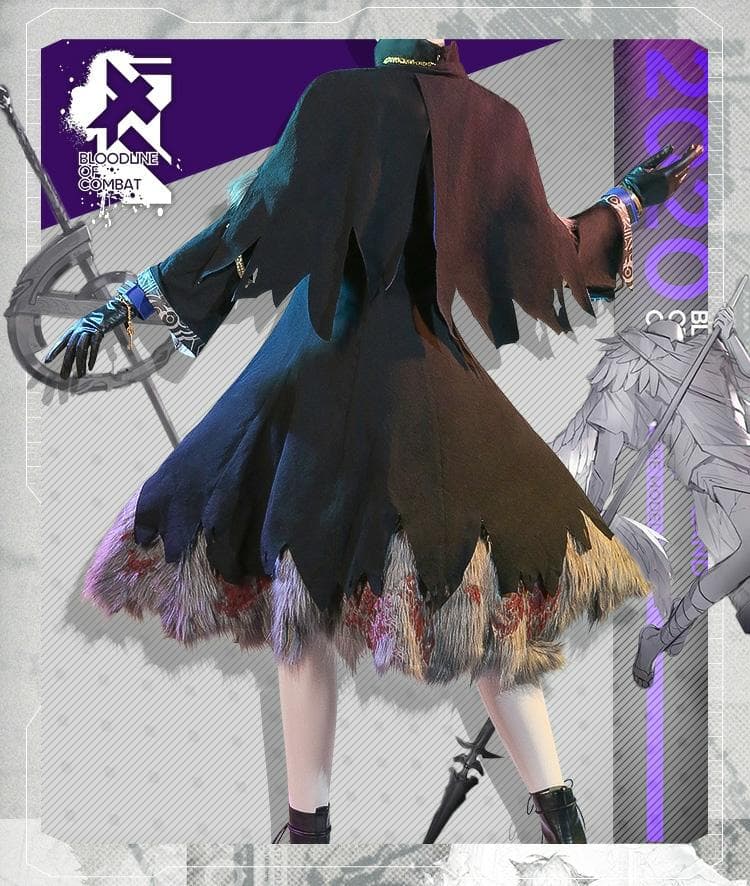 アークナイツ 明日方舟 ラップランド　典雅噩兆 三分妄想製コスプレ衣装セット新品