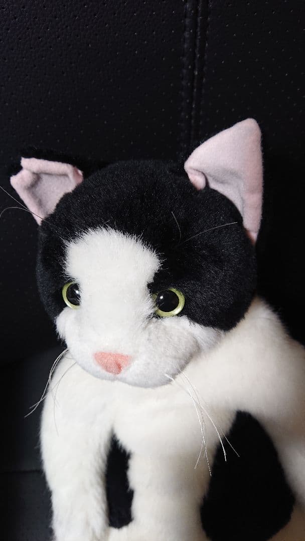 はっちゃん日記 ぬいぐるみ(座り) ハチワレ猫 タグ付き