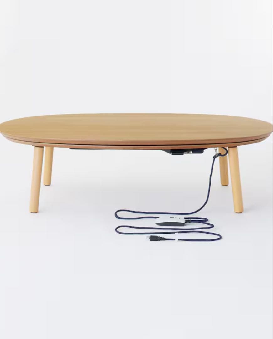 MUJI 無印良品 楕円こたつ (大)ナチュラル MJ-KD1-N ローテーブル