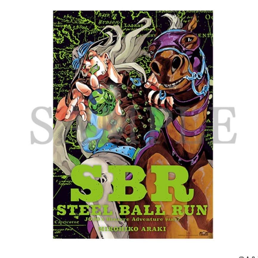 【３種】B2ポスター　STEEL BALL RUN　ジョジョキャラバン　SBR