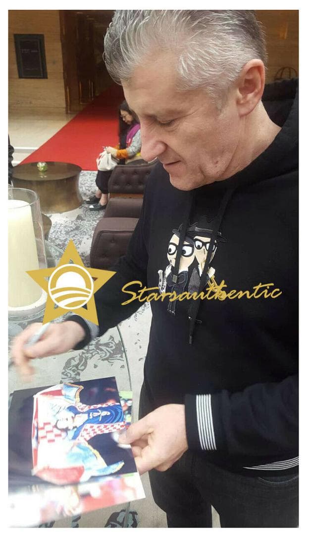 直筆サイン入り写真 ダヴォル・シュケル クロアチア/フレームなし/SA鑑定済