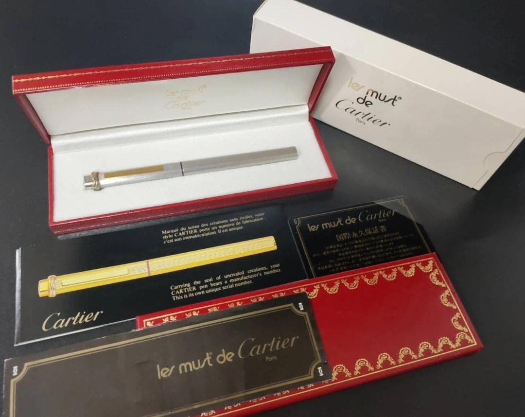 極美品 ヴィンテージ カルティエ トリニティ ボールペン シルバー