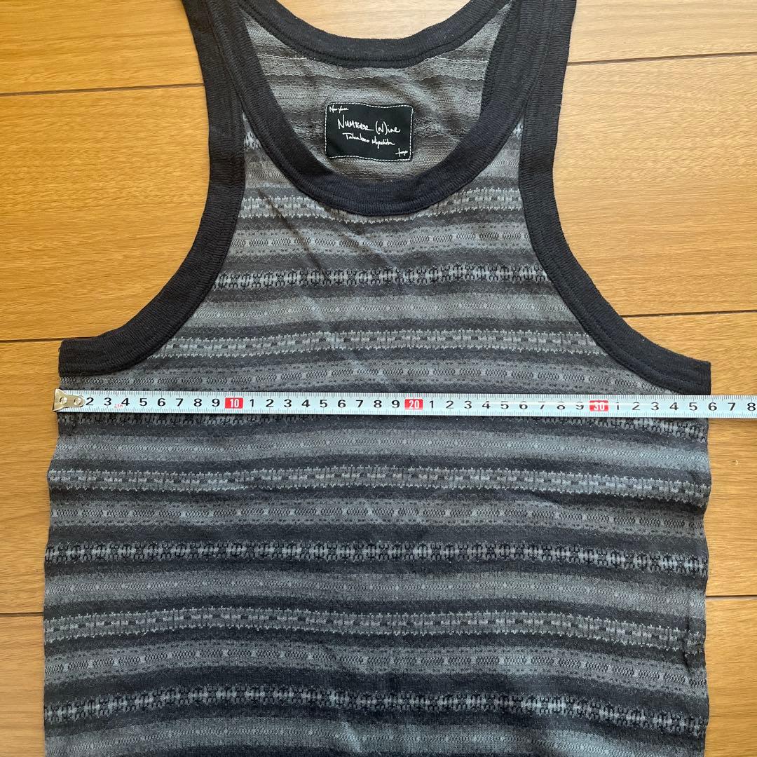 Number (N) ine タンクトップ グレー