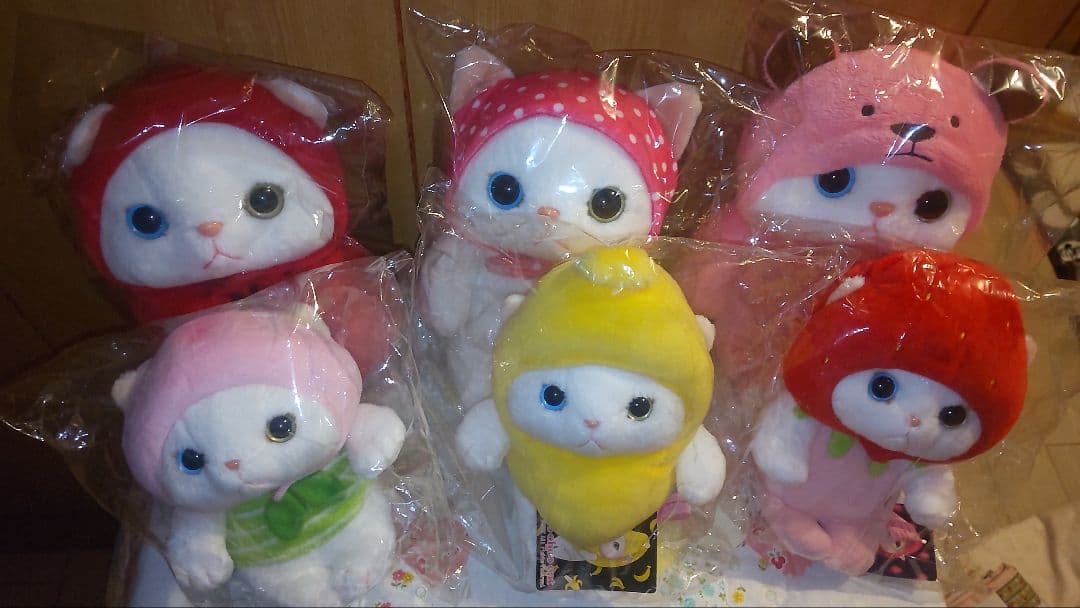 choo choo catぬいぐる６体と本