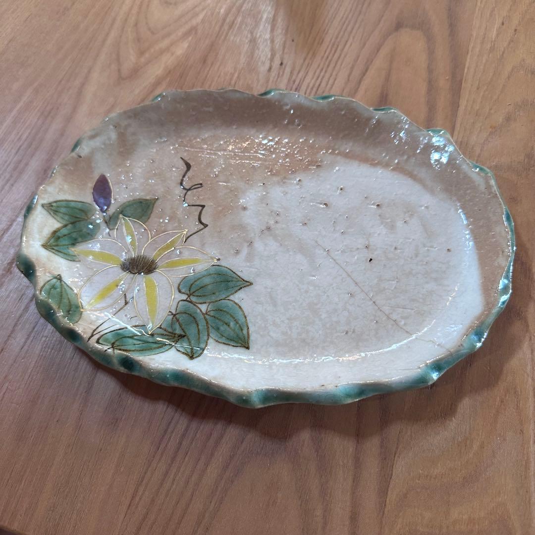 早い者勝ち✨陶あん　京焼　花柄陶器皿　2枚