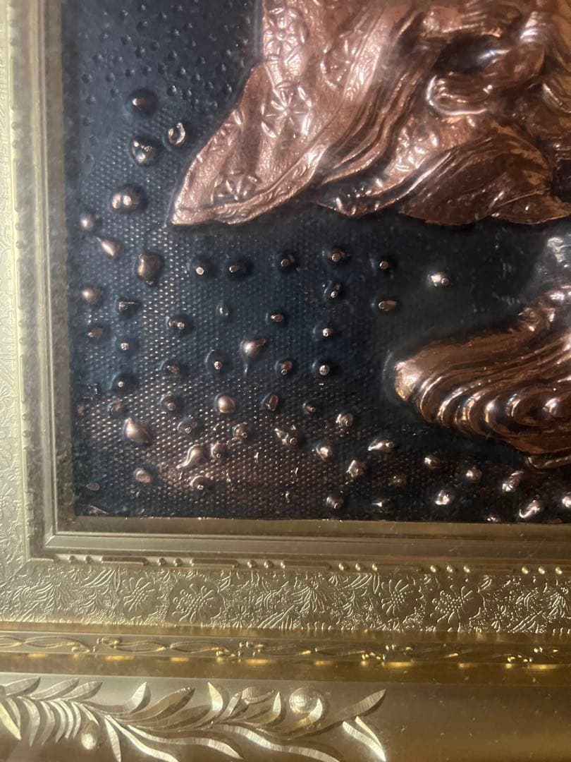 銅製浮彫り彫刻 七福神