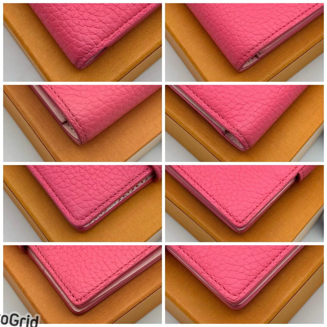 ルイヴィトン ヴェルティカル ウォレット コンパクト 折り財布 ピンク