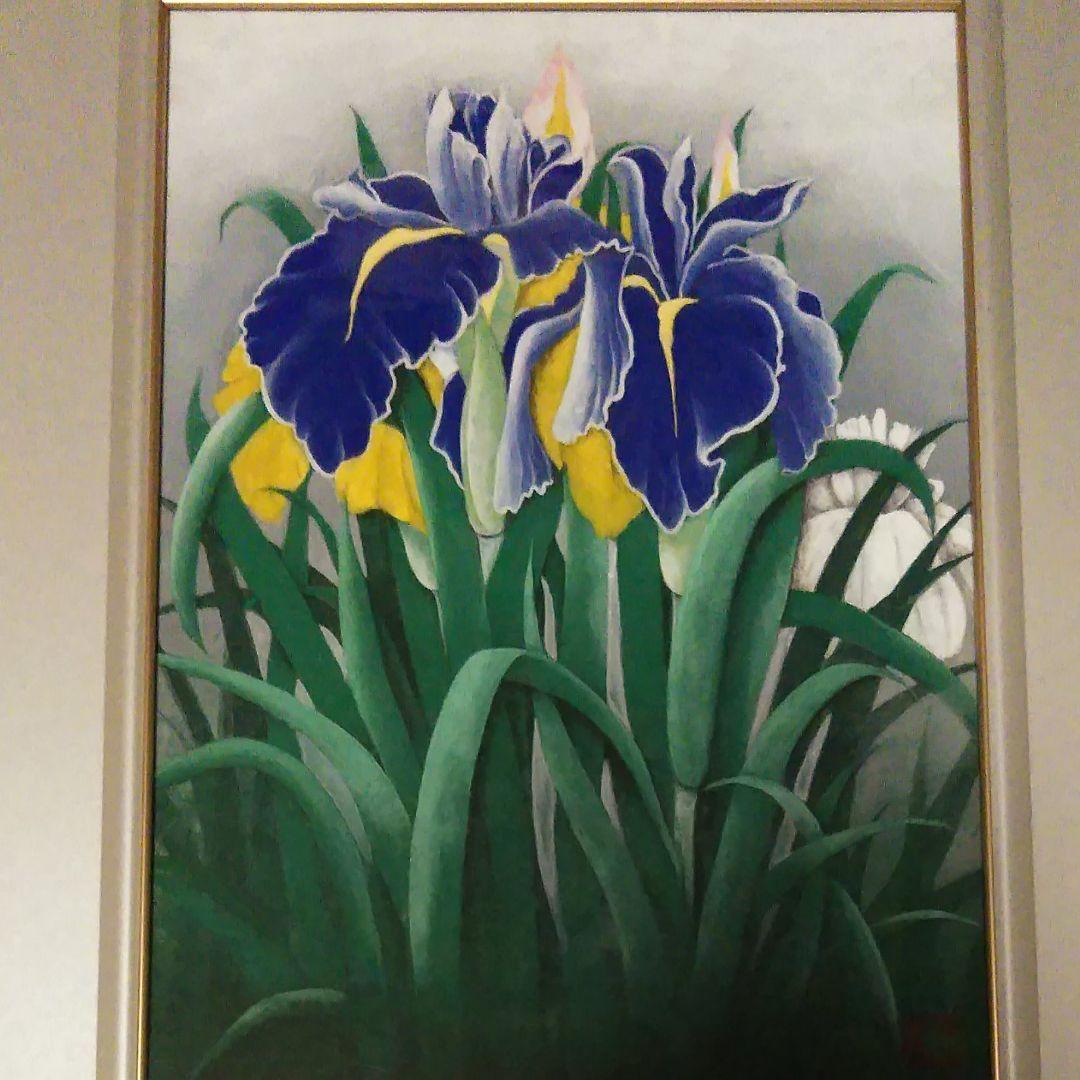 日本画(20)　菖蒲