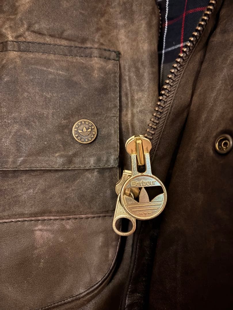 日本未発売　Barbour × adidas コラボ　adwick ジャケット