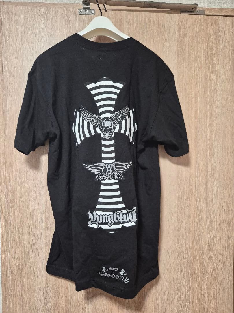 【新品・未使用】クロムハーツ青山店限定FOTIトリプルコラボT/L エアロスミス