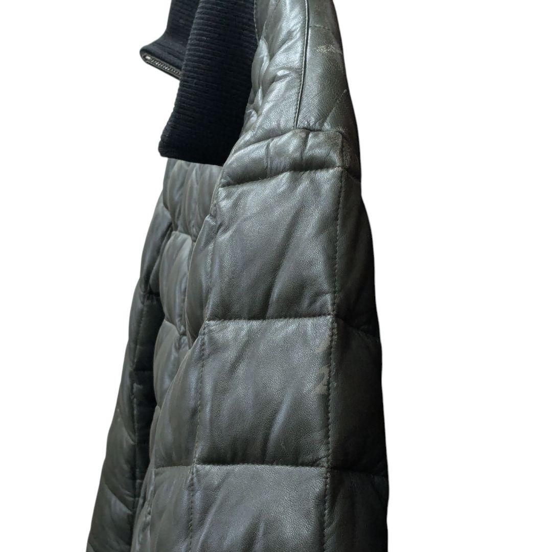 ARMANI アルマーニ レザージャケット 上着 メンズ ダウン コレッツォーニ