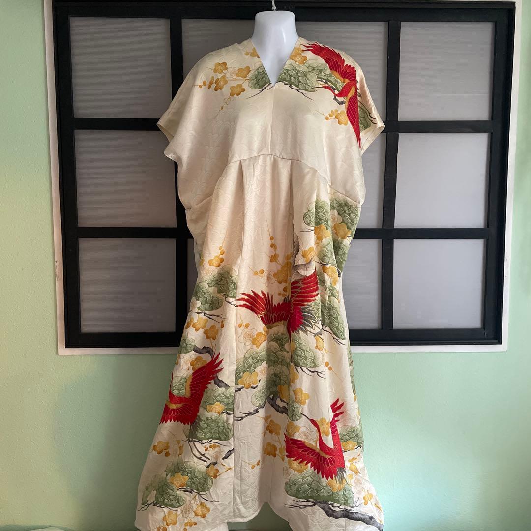 着物リメイク　ドレスワンピース⑥