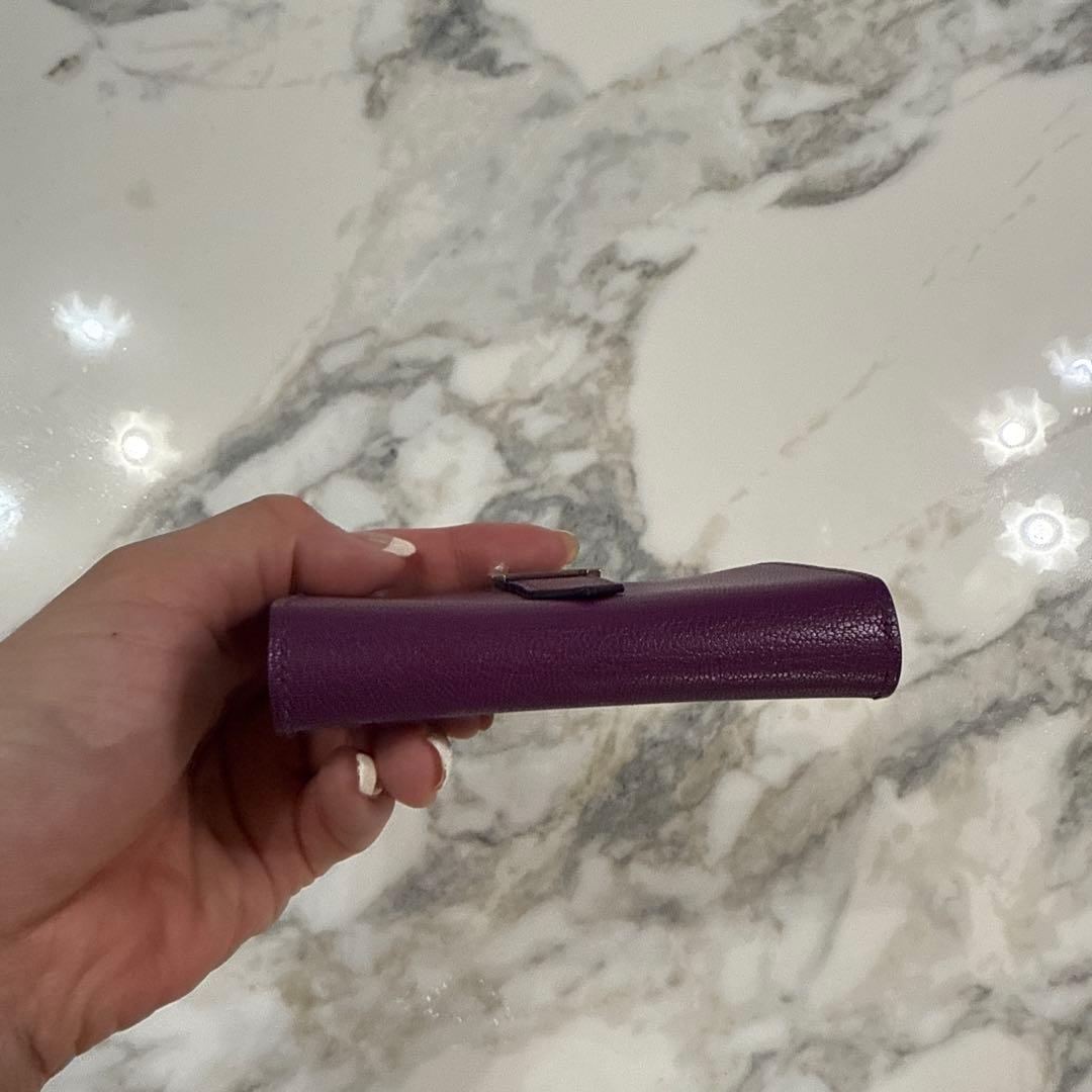 SALE❕エルメス　ミニ財布　新品　送料込　パープル　コンパクト