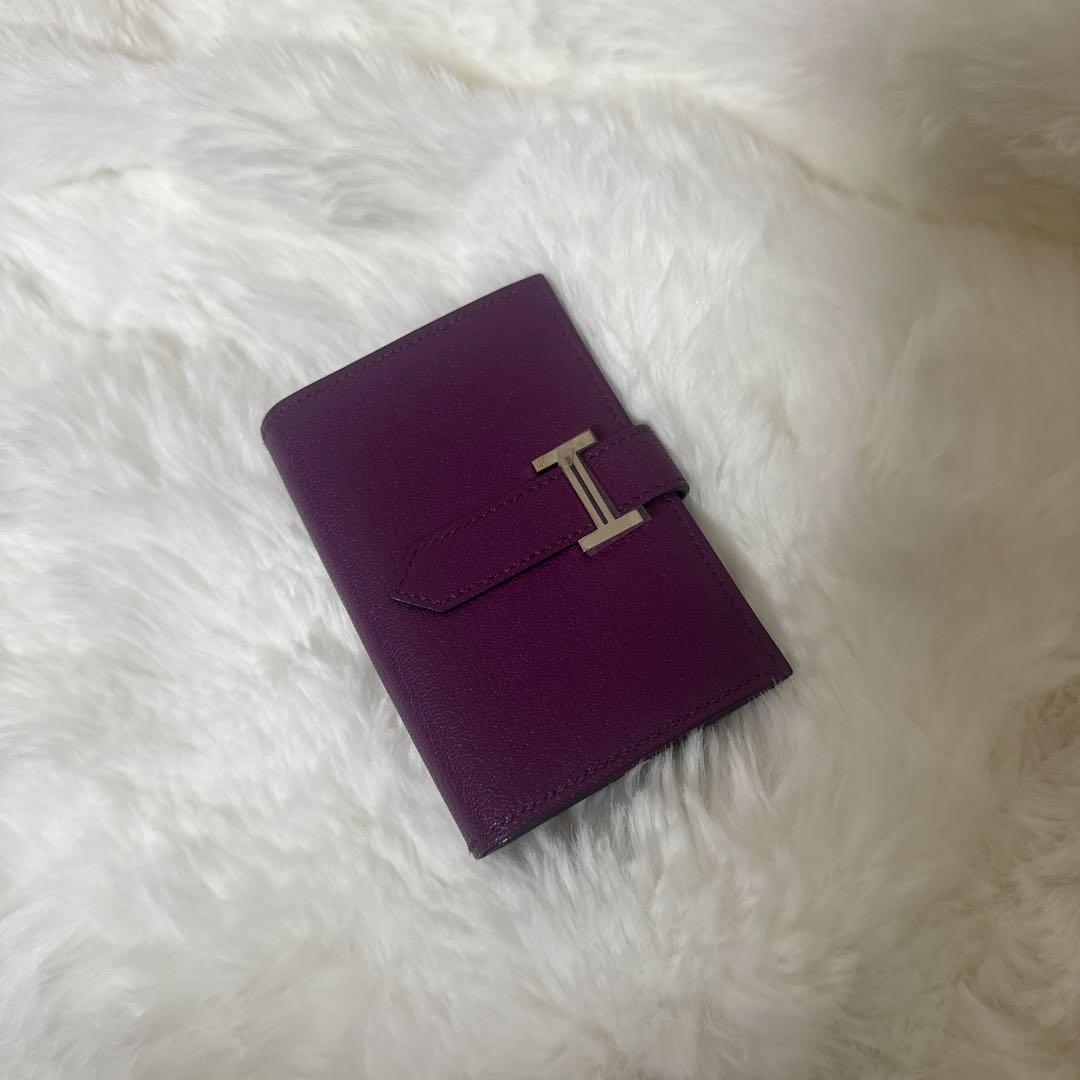 SALE❕エルメス　ミニ財布　新品　送料込　パープル　コンパクト