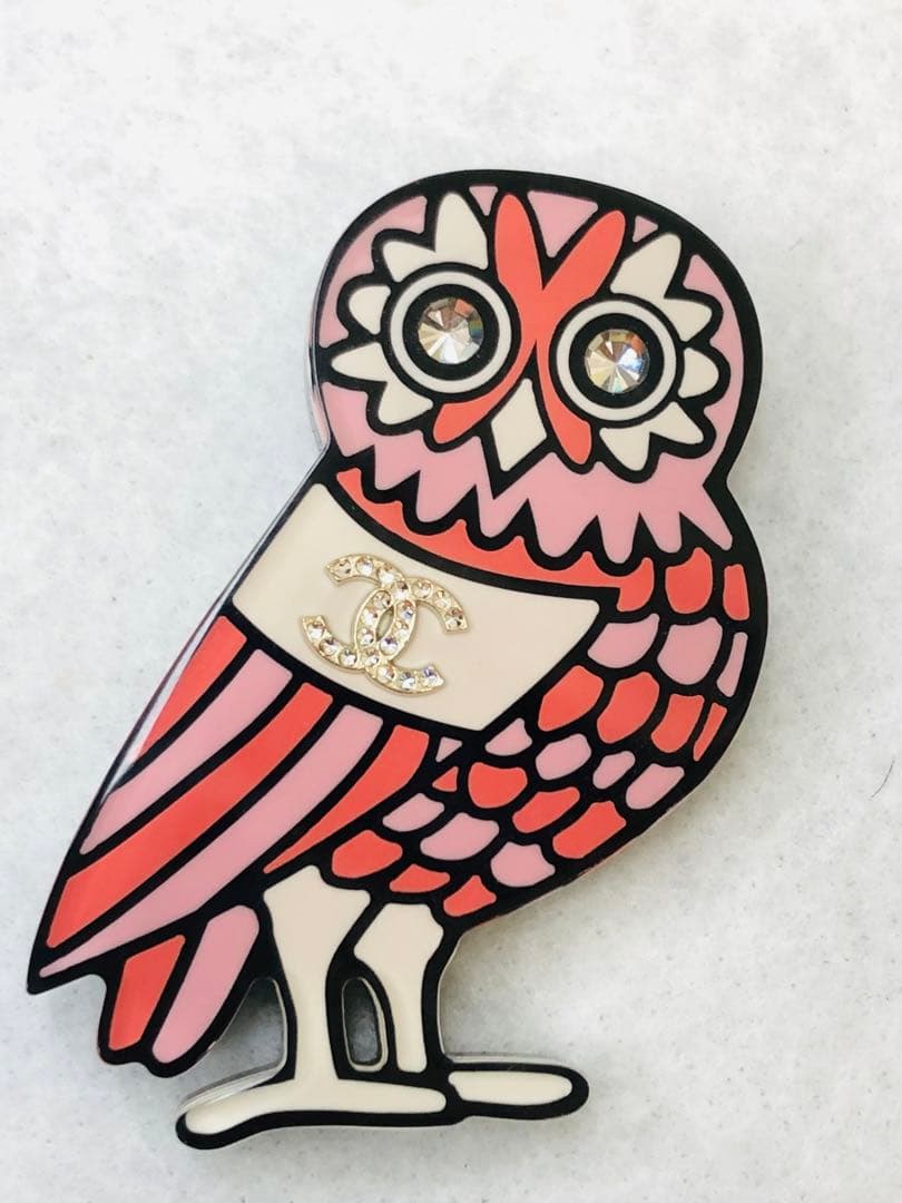 CHANEL フクロウ ココマーク 18年モデル ブローチ