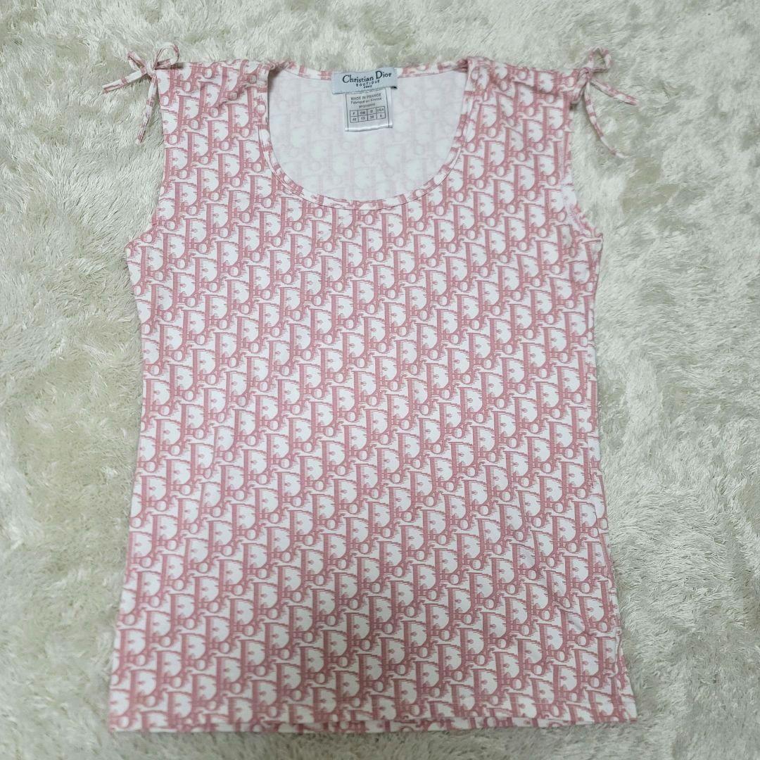 極美品✨Christian Dior ディオール　トロッター ノースリーブ