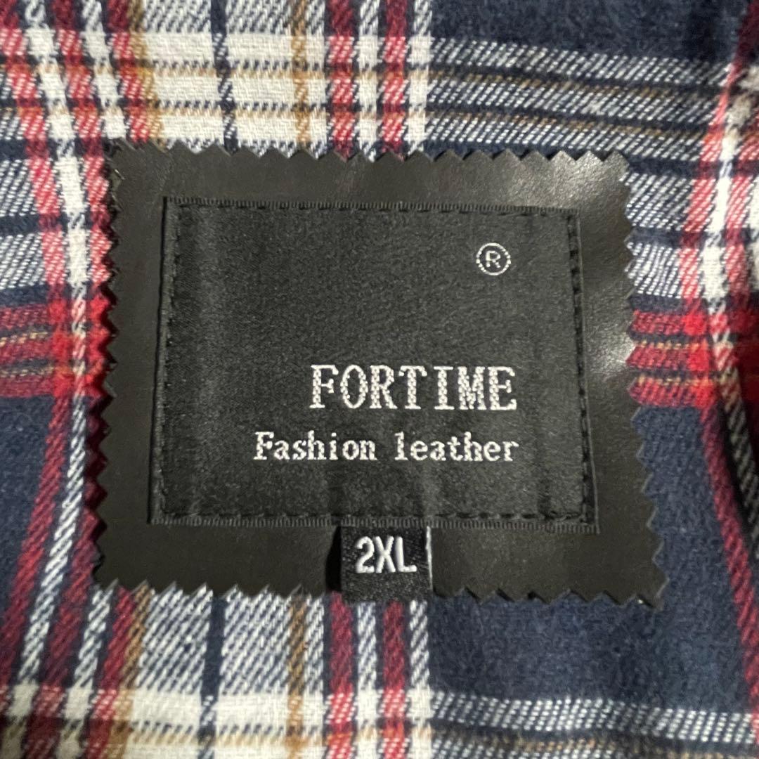 未使用 タグ付 Fortime レザージャケット 馬革 ホースハイド