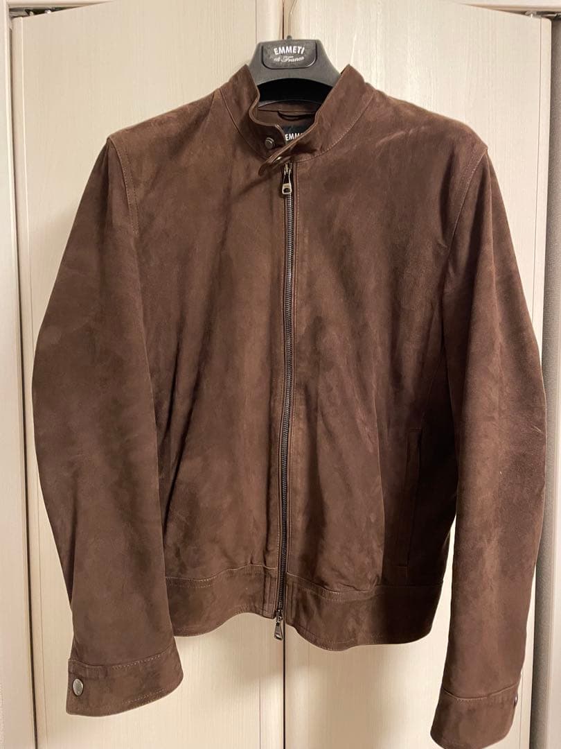 EMMETI JURI ブラウンシングルライダース46サイズ