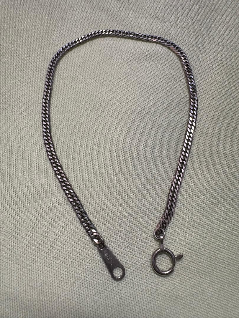 は*な様 【値下げ】純プラチナ キヘイブレスレット 6面カットダブル18cm 田