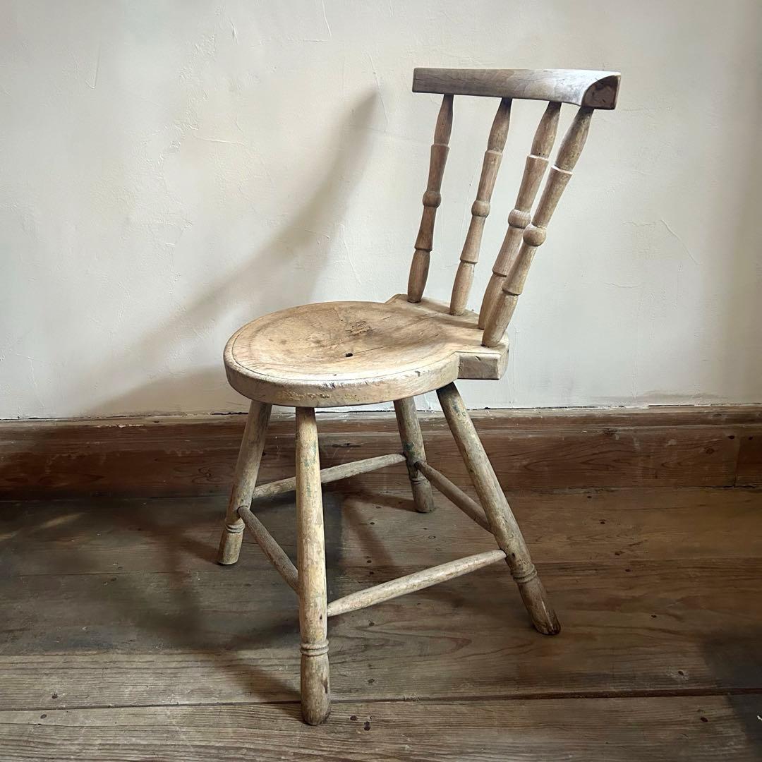 フランスアンティーク ボウバックチェア カフェチェア 1800年代