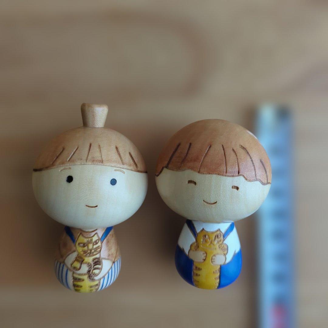 リサ・ラーソン　こけし2体セット