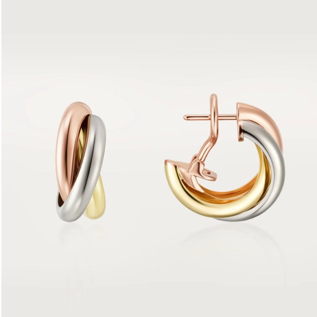 新品未使用Cartierカルティエトリニティピアスクラシックモデル正規品