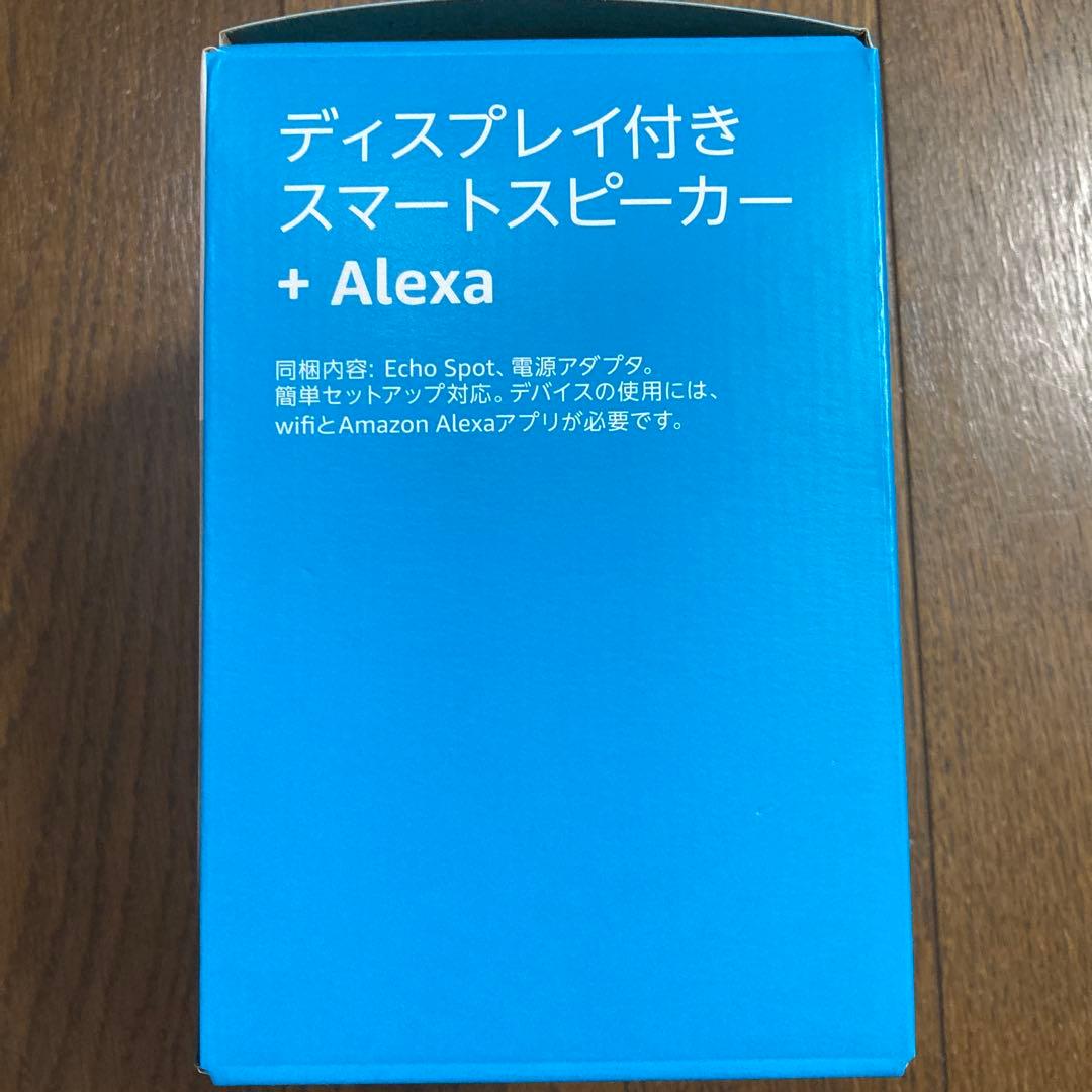 ［新品未開封］Echo Spot ディスプレイ付きスマートスピーカー
