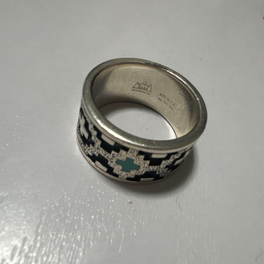 SAAD シルバーリング ターコイズ