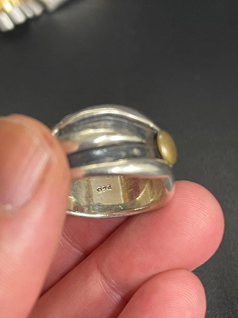 ヴィンテージ シルバー925 リング 21号 80年代 インディアンジュエリー