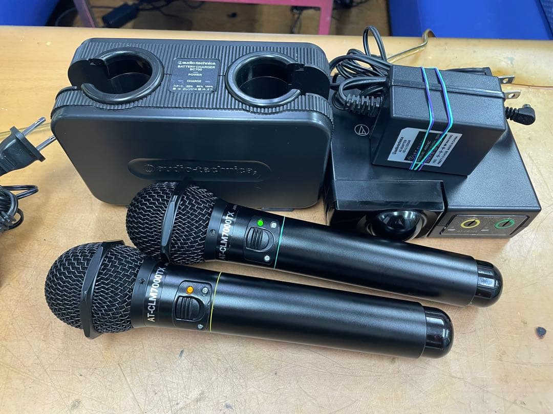 オーディオテクニカ製赤外線ワイヤレスマイクセット　CR701+CLM7000