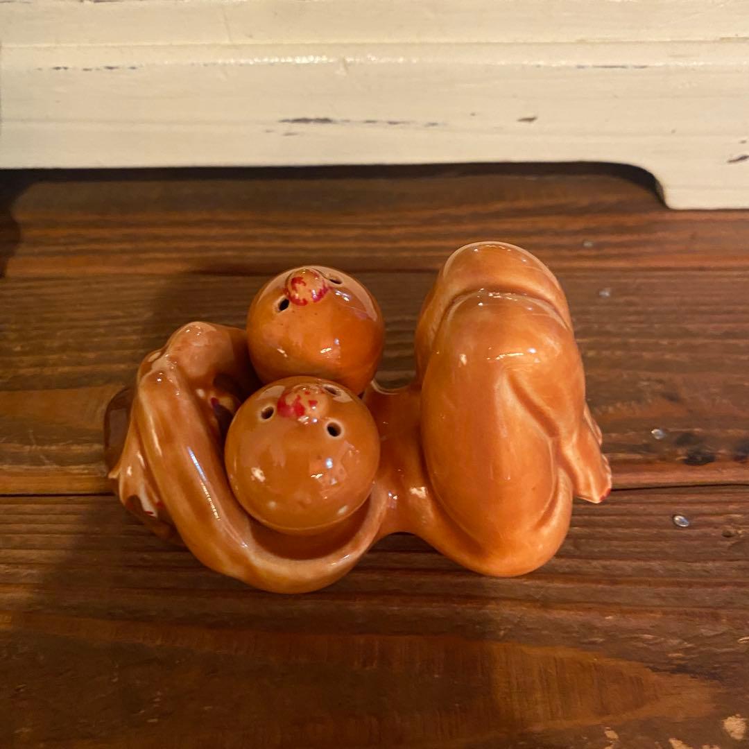 陶器製 50s〜60s ピンナップガール SET 置物　アンティーク雑貨