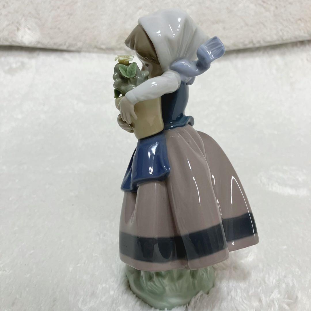 リヤドロ フィギュリン 4体セット 春の花 少女像