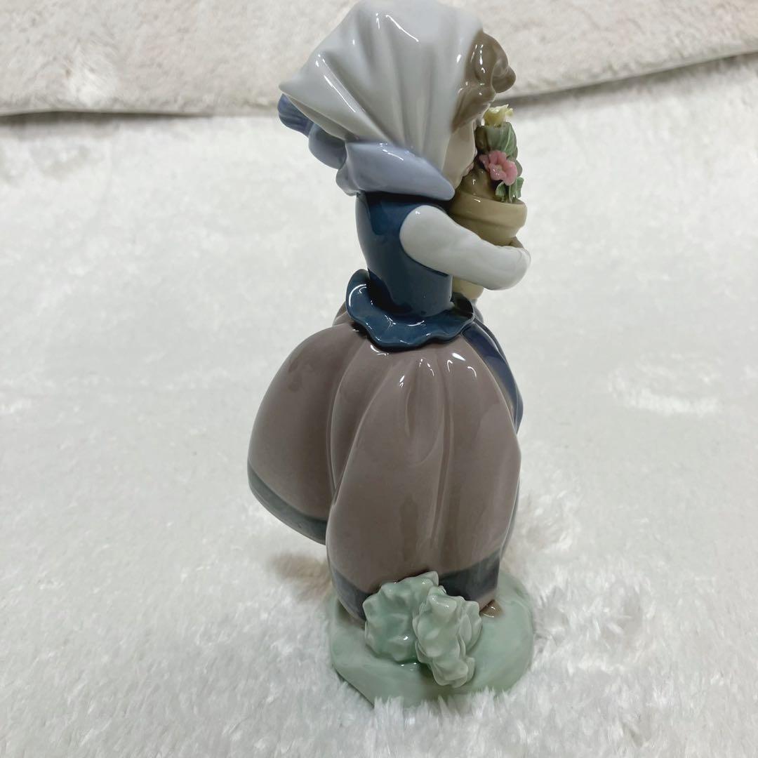 リヤドロ フィギュリン 4体セット 春の花 少女像