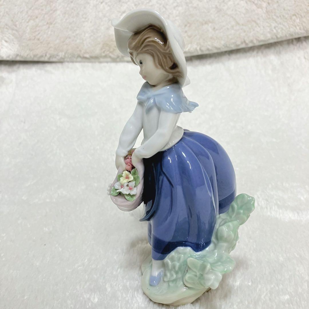 リヤドロ フィギュリン 4体セット 春の花 少女像