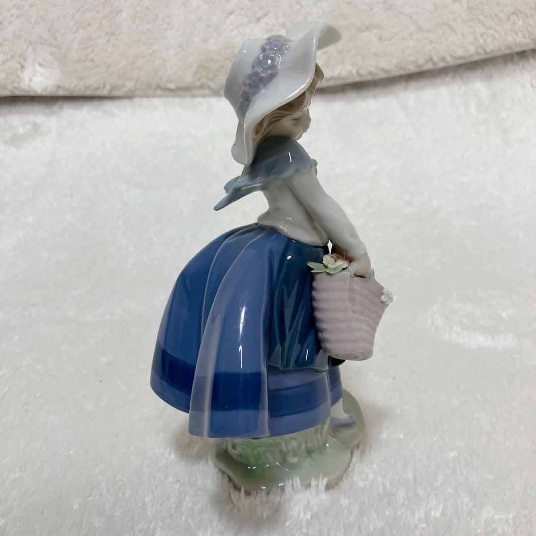 リヤドロ フィギュリン 4体セット 春の花 少女像