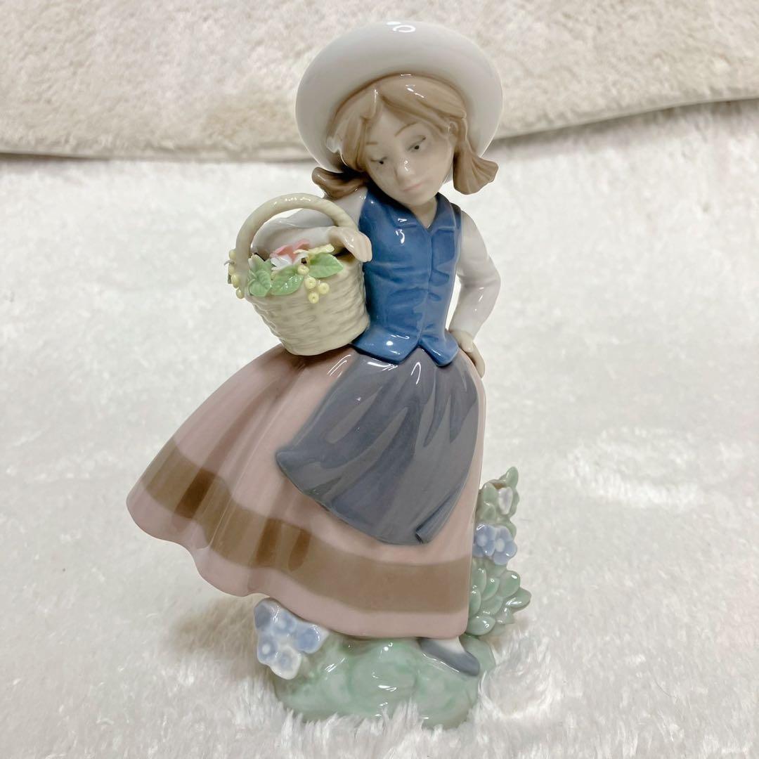 リヤドロ フィギュリン 4体セット 春の花 少女像