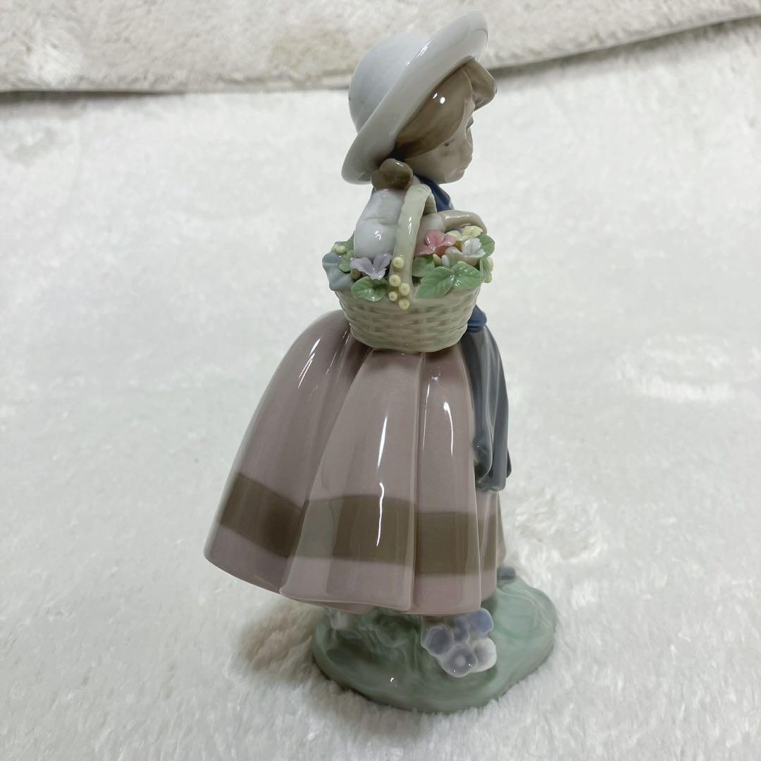 リヤドロ フィギュリン 4体セット 春の花 少女像