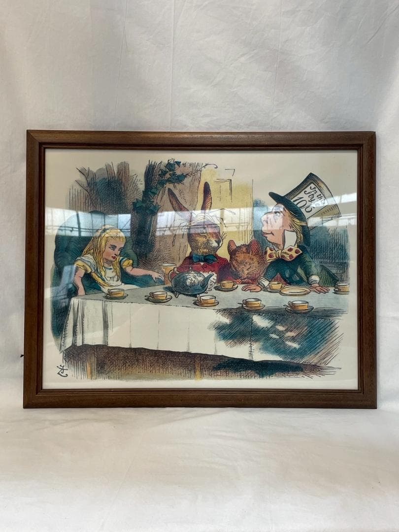 不思議の国のアリス　ウォールデコ　ジョン・テニエル　壁掛け　ポスター　額絵