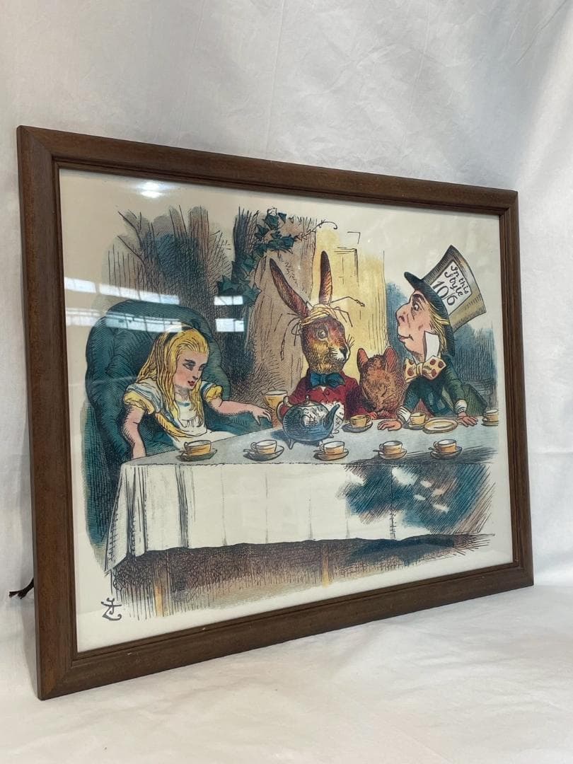 不思議の国のアリス　ウォールデコ　ジョン・テニエル　壁掛け　ポスター　額絵
