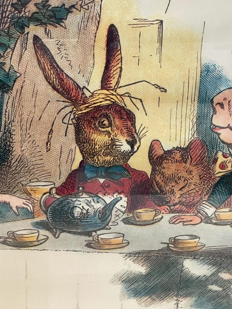 不思議の国のアリス　ウォールデコ　ジョン・テニエル　壁掛け　ポスター　額絵