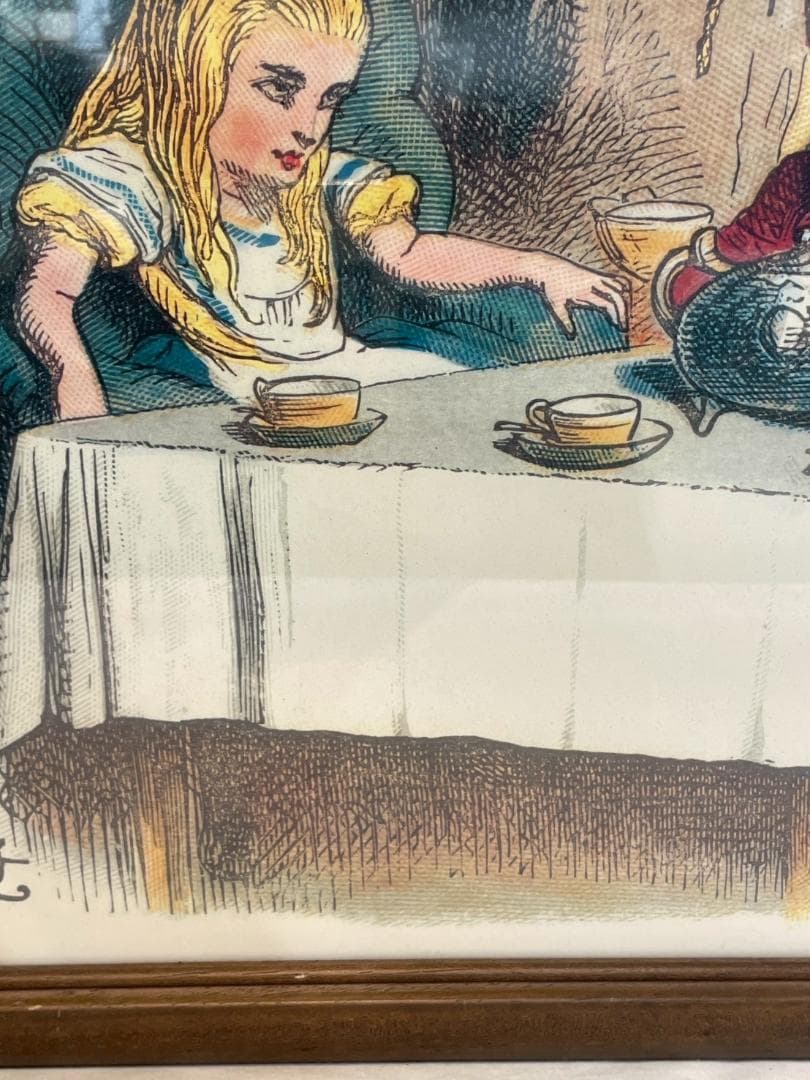 不思議の国のアリス　ウォールデコ　ジョン・テニエル　壁掛け　ポスター　額絵