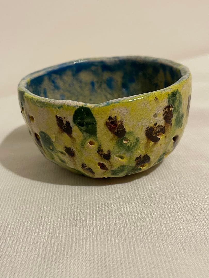 出口王仁三郎　ぐい呑み　茶碗　耀盌　ようわん 口径8.4cm 高さ4.8cm