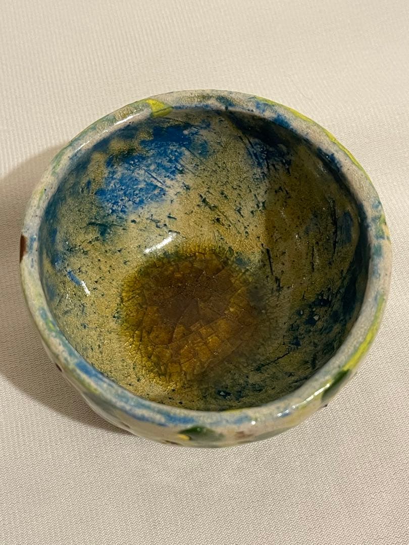 出口王仁三郎　ぐい呑み　茶碗　耀盌　ようわん 口径8.4cm 高さ4.8cm