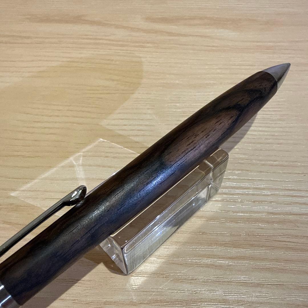 工房楔　ペンシル楔（シャープペンシル）　黒柿孔雀杢