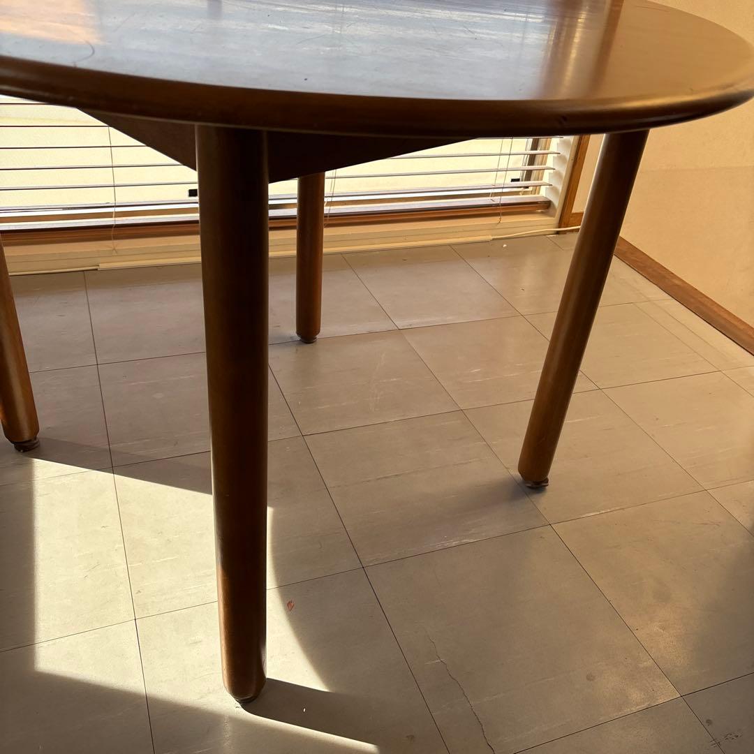 木の円卓　直径101cm