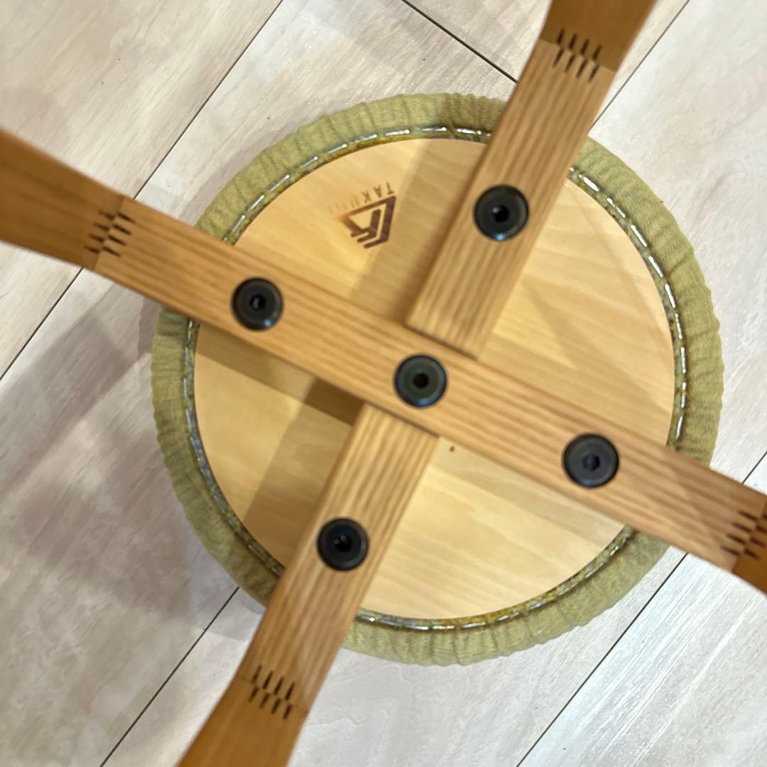 美品★匠工芸 TAKUMI アクタスコラボ　マッシュルームスツール 高さ43cm