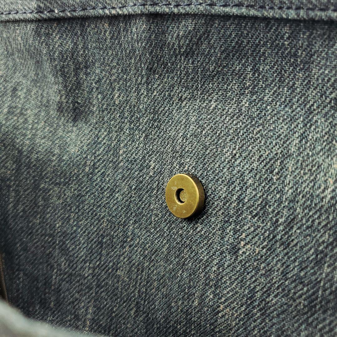 Dakota　デニム　バッグ　ダコタ　ハンドバッグ　ロゴ　レザー